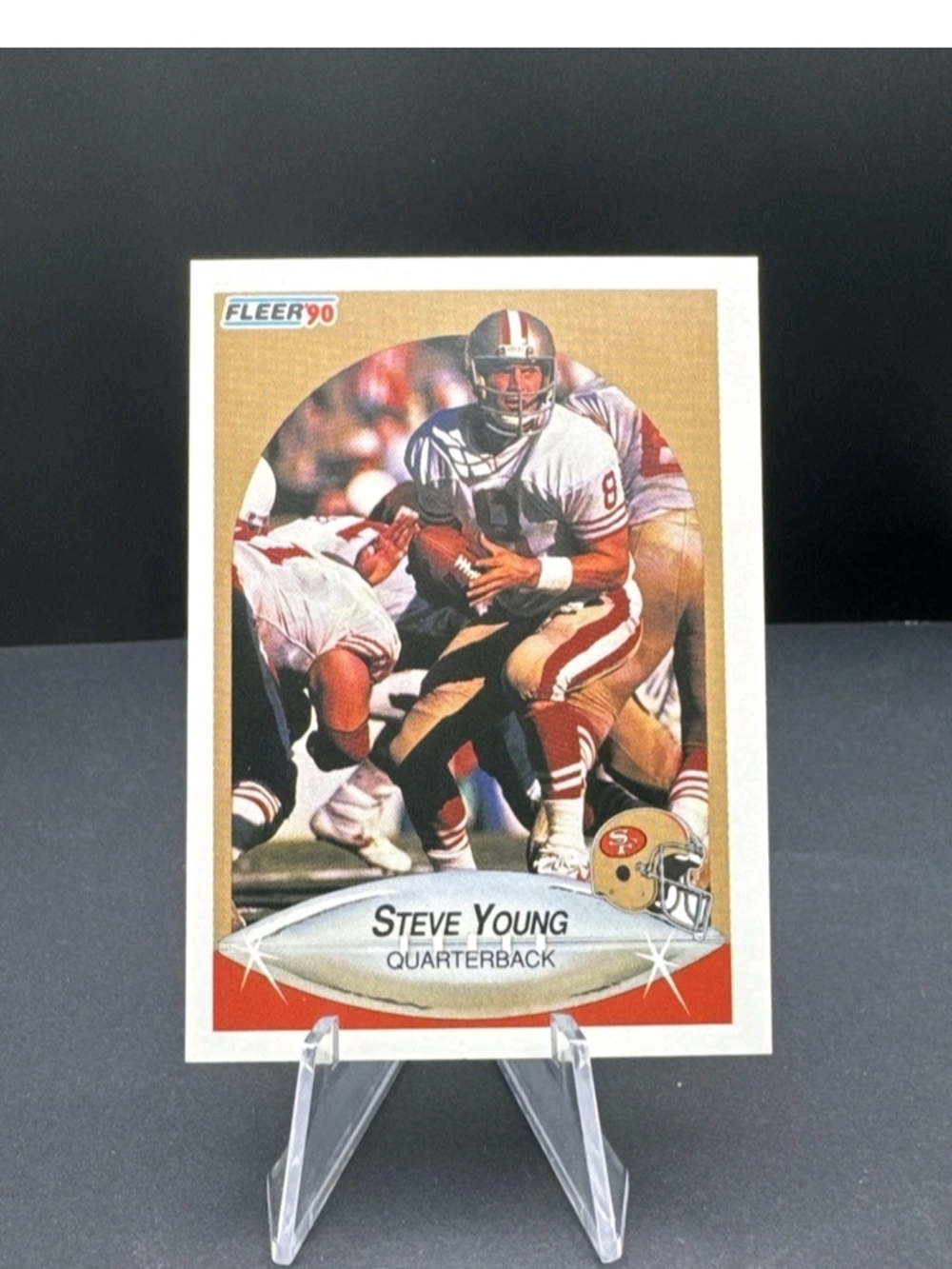 1990 Fleer Football Steve Young #17 San Francisco 49ers HOF